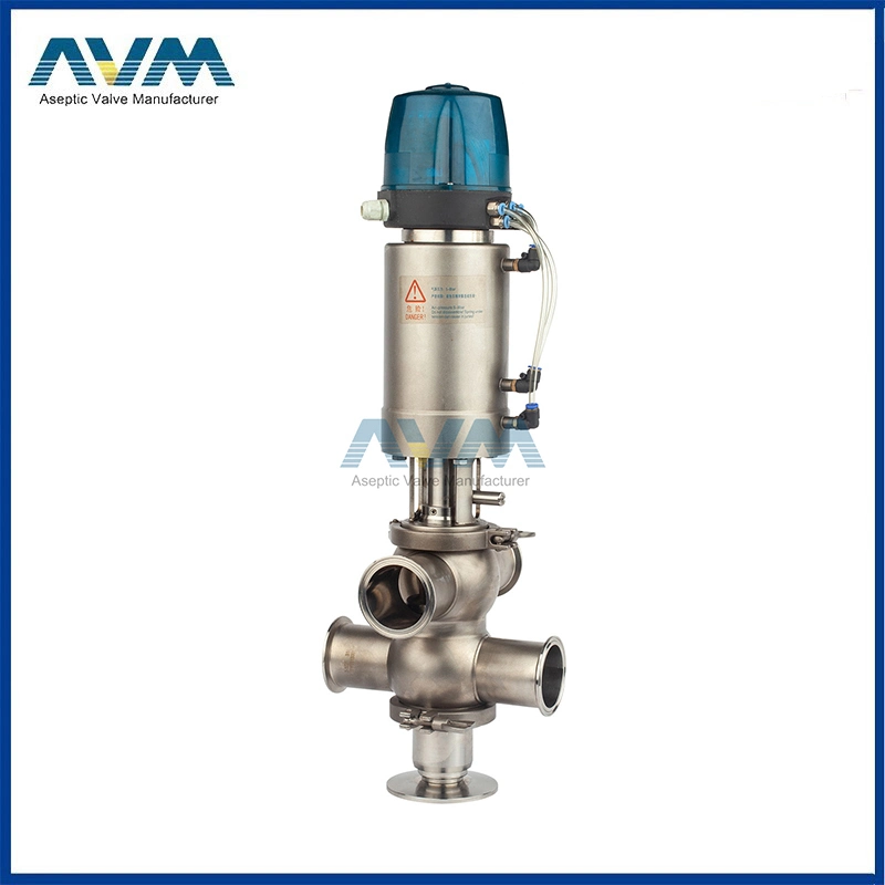 Ss316lstainless Steel Sanitary as-I Double Seat Mix-Proof Valve